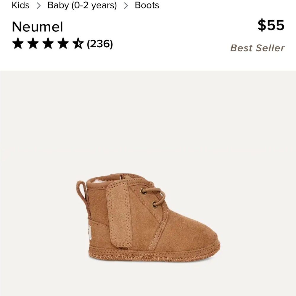 UGG Baby Neumel Booties in Chestnut